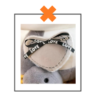 Kawaii knuffel wasbeer grijs